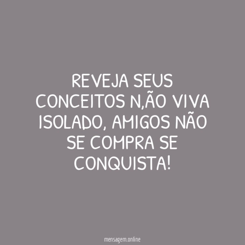 REVEJA SEUS CONCEITOS N
