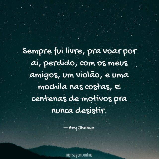 Sempre fui livre