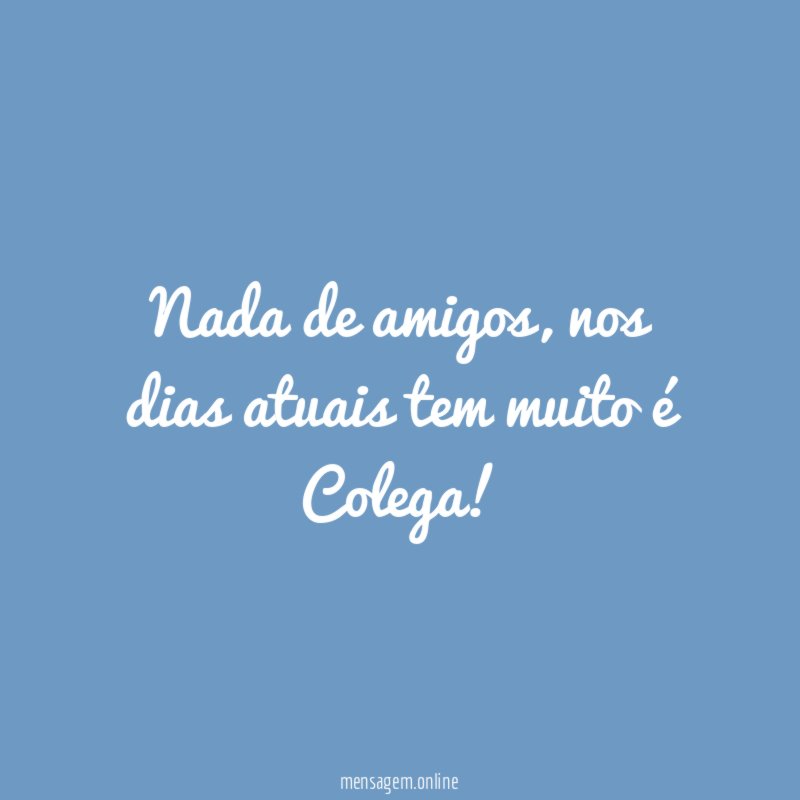 Nada de amigos