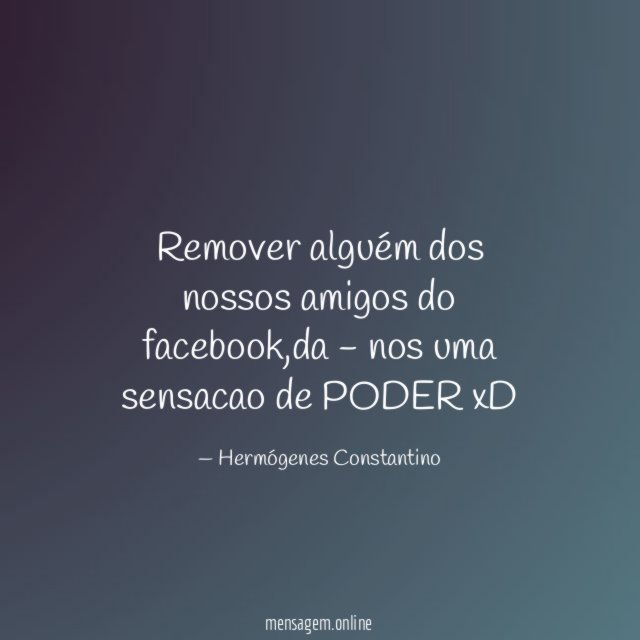 Remover alguém dos nossos amigos do facebook