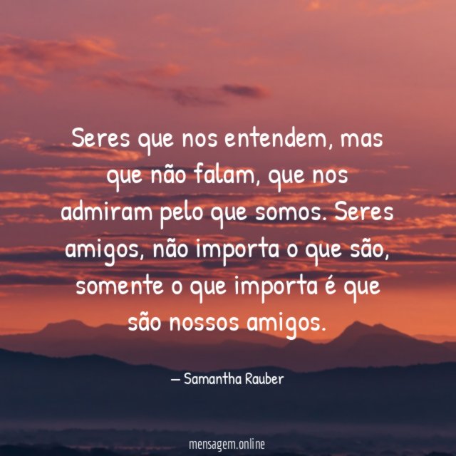 Seres que nos entendem