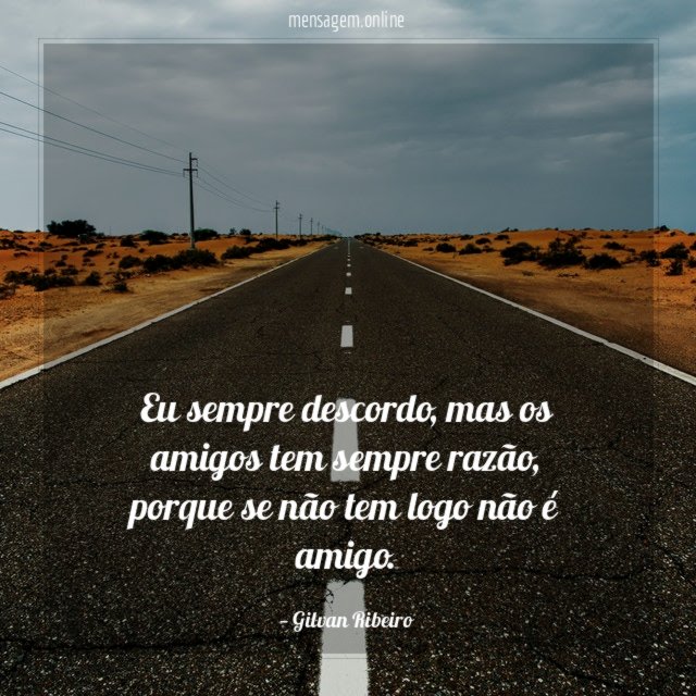 Eu sempre descordo