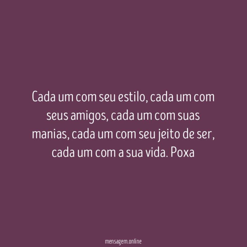 Cada um com seu estilo