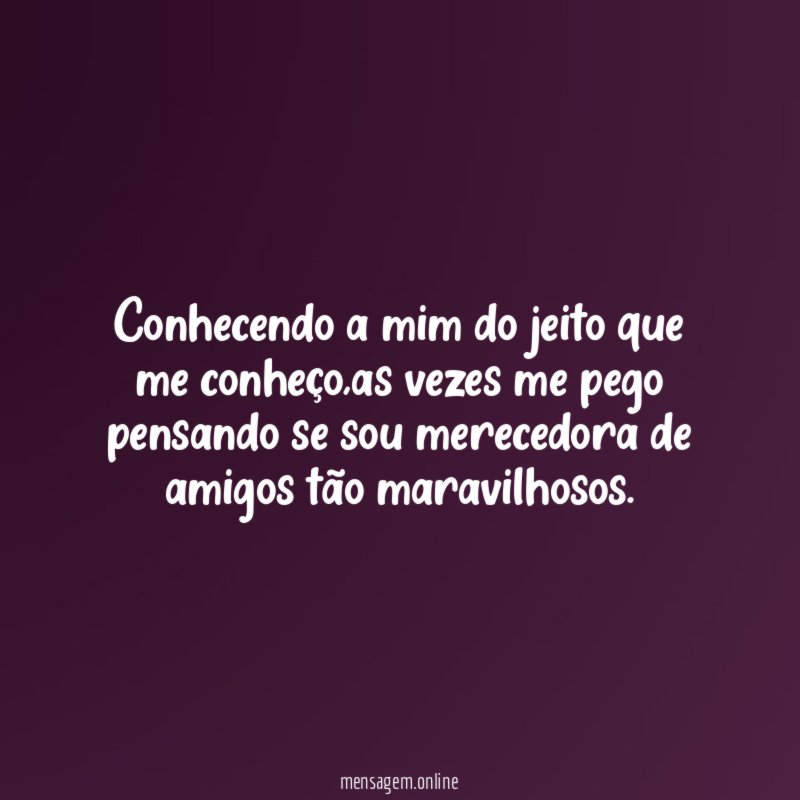 Conhecendo a mim do jeito que me conheço