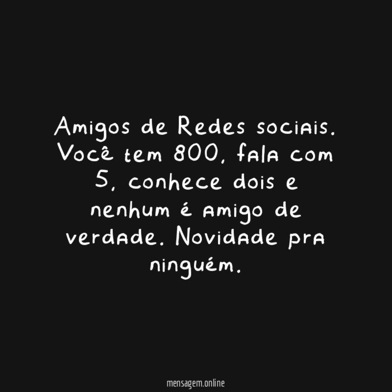 Amigos de Redes sociais