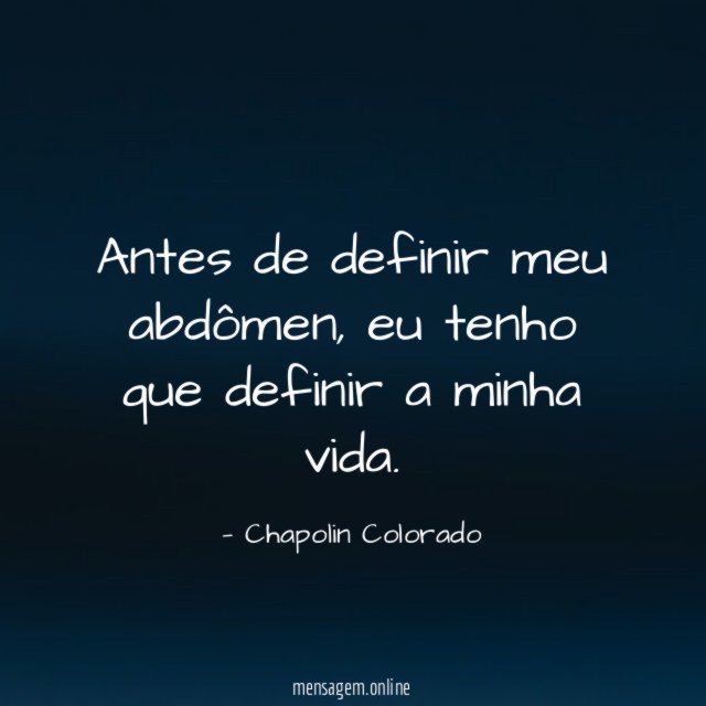 Antes de definir meu abdômen