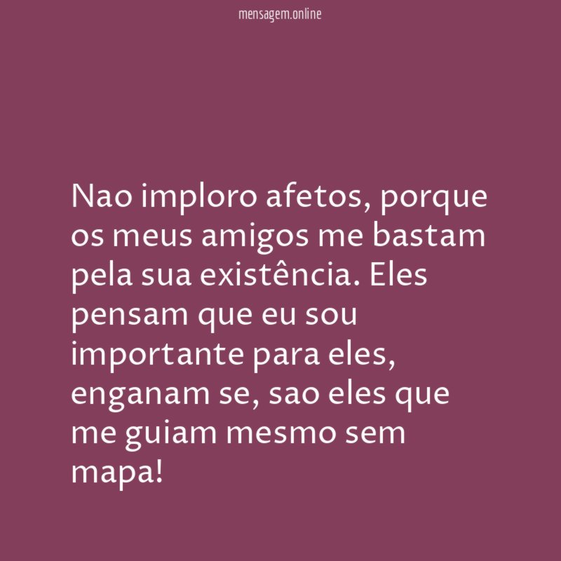 Nao imploro afetos
