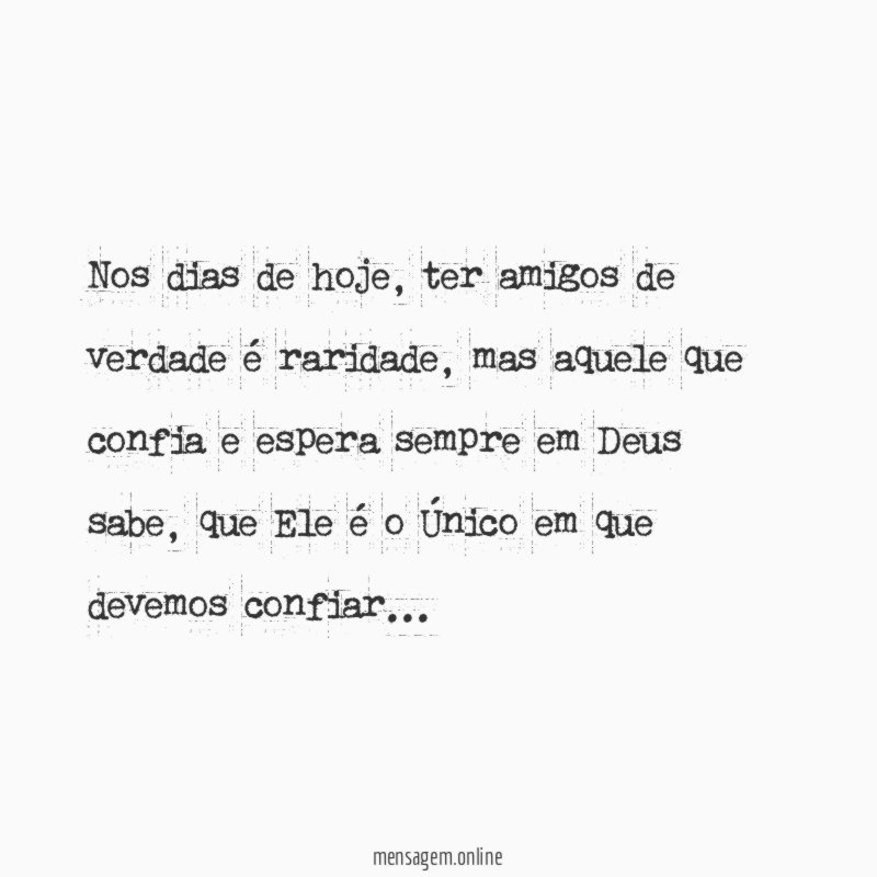 Nos dias de hoje