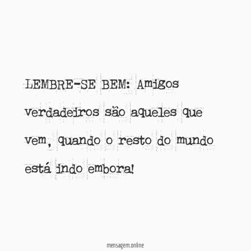 LEMBRE-SE BEM