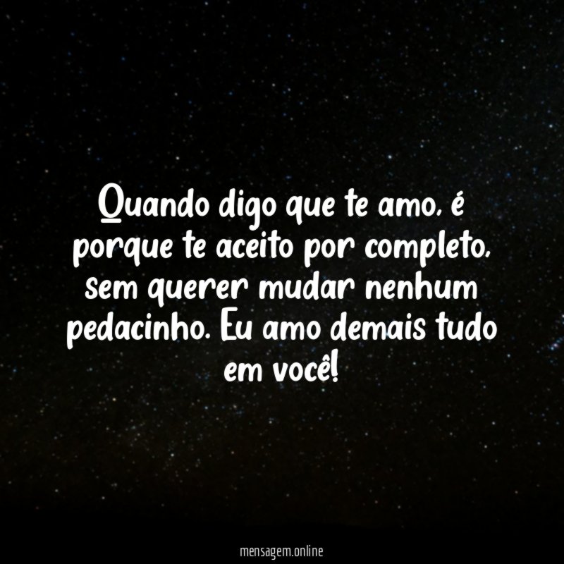 Quando digo que te amo