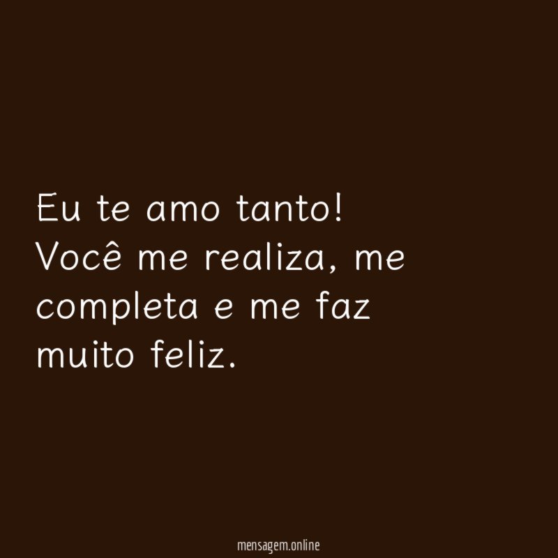 Eu te amo tanto