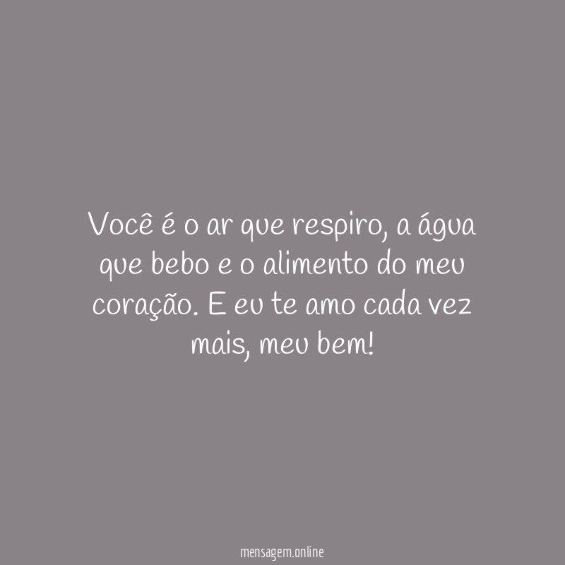Você é o ar que respiro