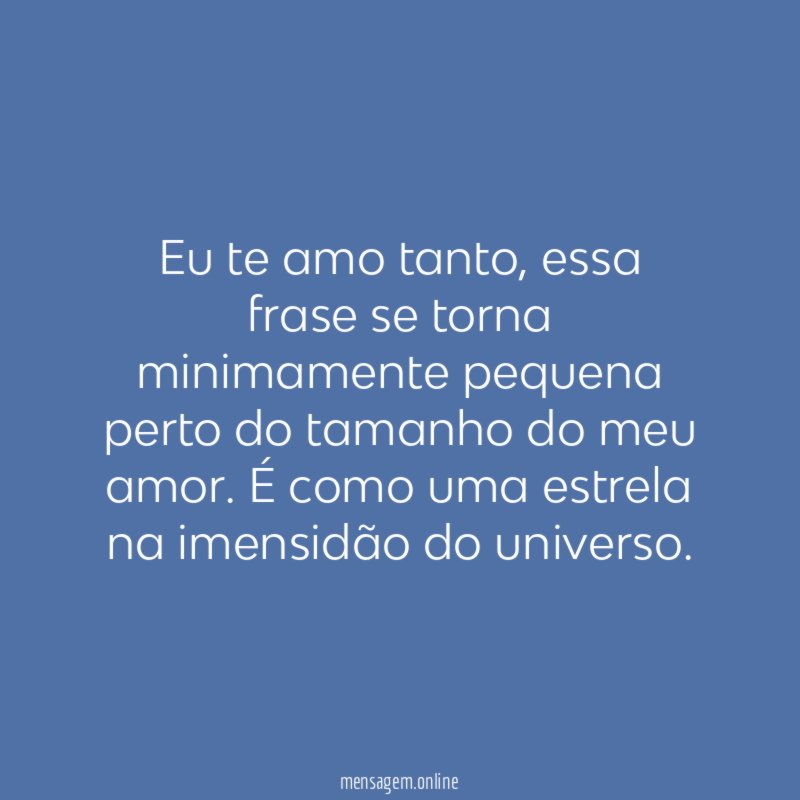 Eu te amo tanto