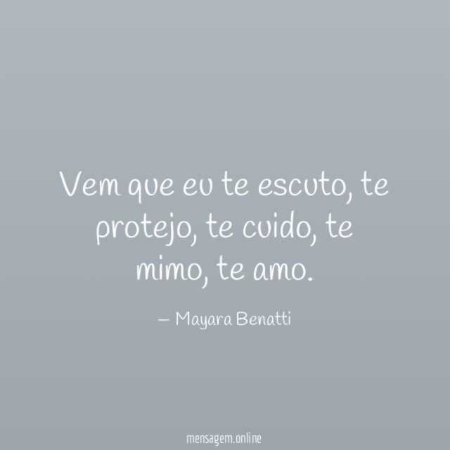 Vem que eu te escuto