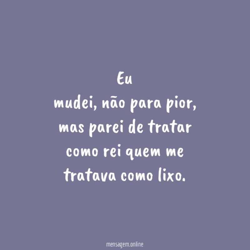 Eu mudei