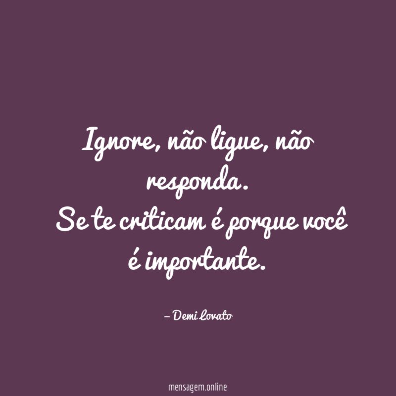 Ignore