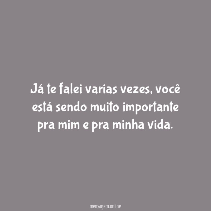 já te falei varias vezes