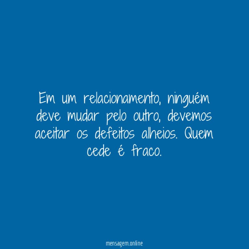 Em um relacionamento
