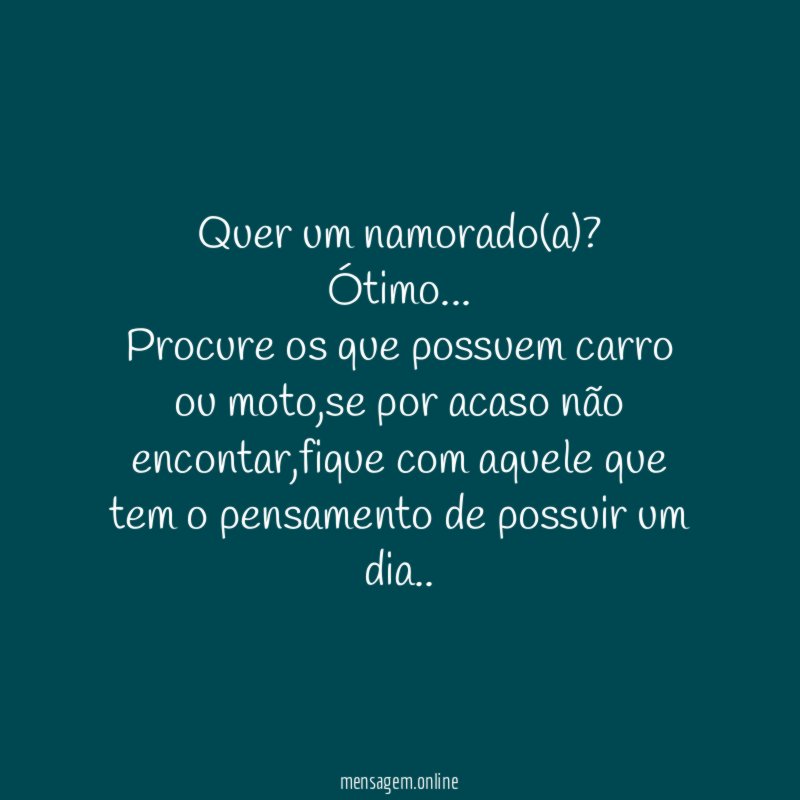 Quer um namorado(a)
