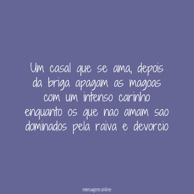 Um casal que se ama