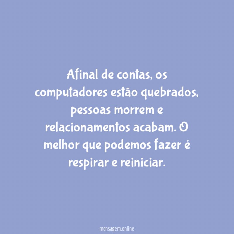 Afinal de contas