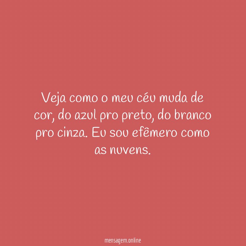 Veja como o meu céu muda de cor
