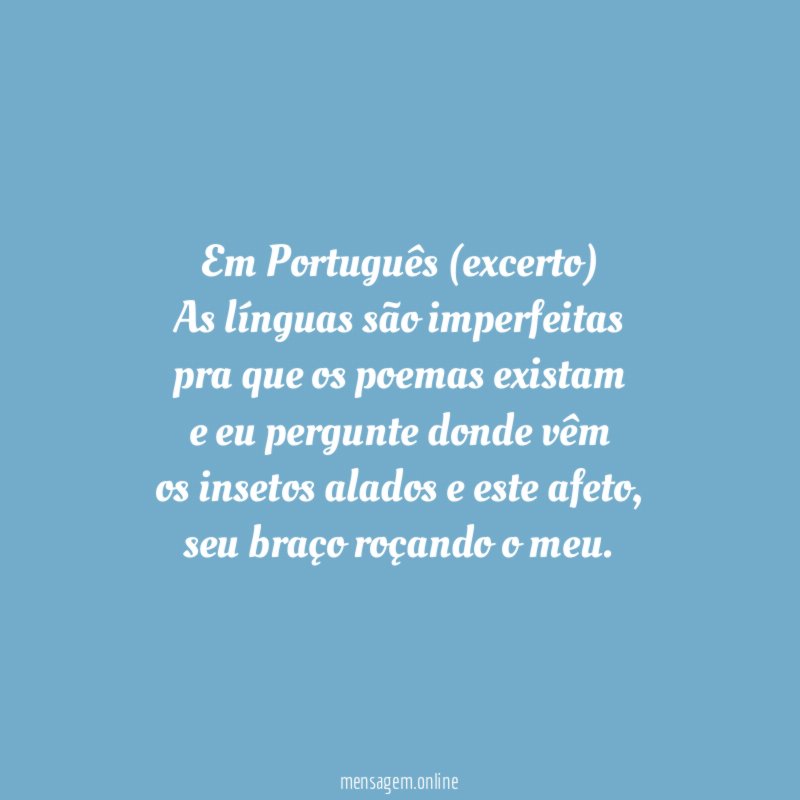 Em Português (excerto)
