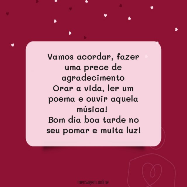 Vamos acordar