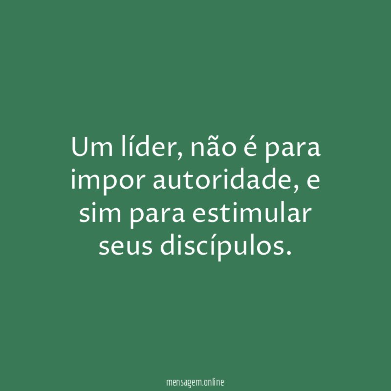 Um líder