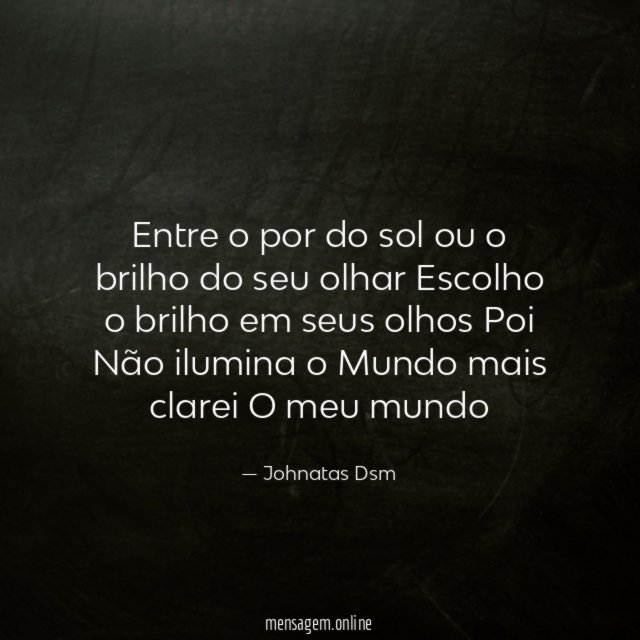 Entre o por do sol ou