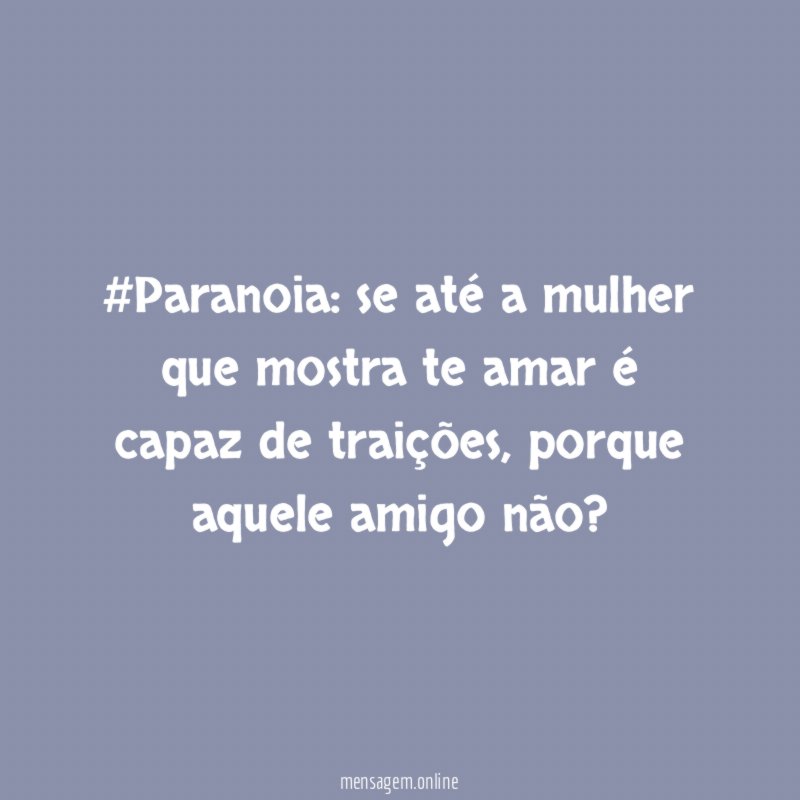#Paranoia