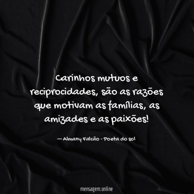 Carinhos mutuos e reciprocidades