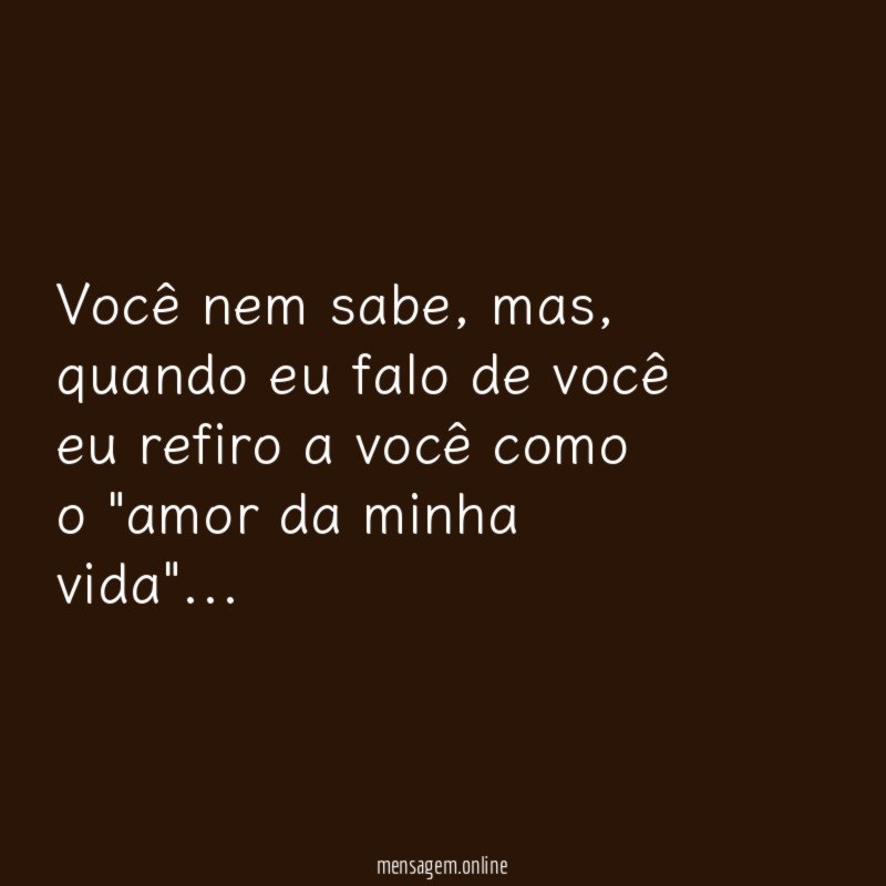 Você nem sabe