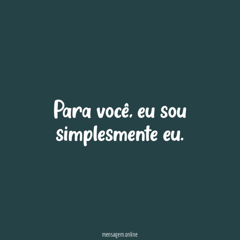 Para você
