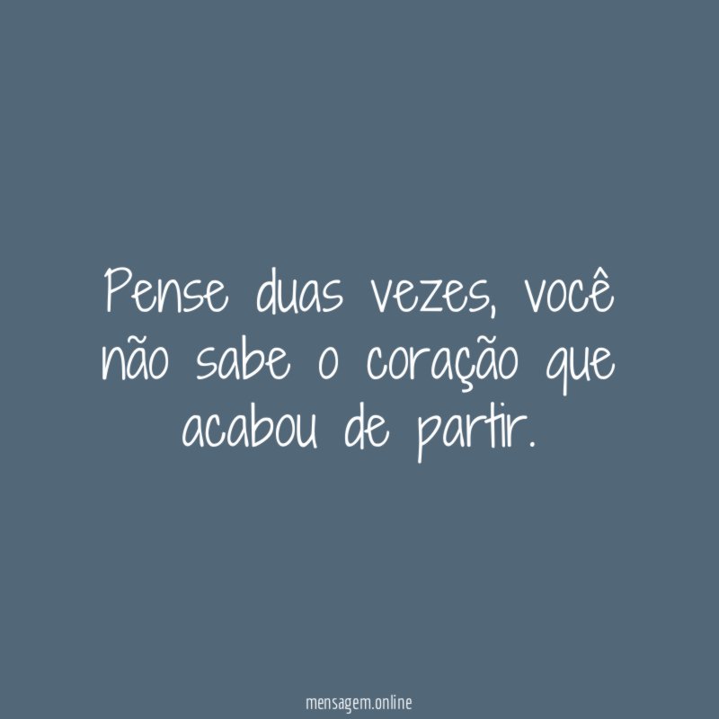 Pense duas vezes