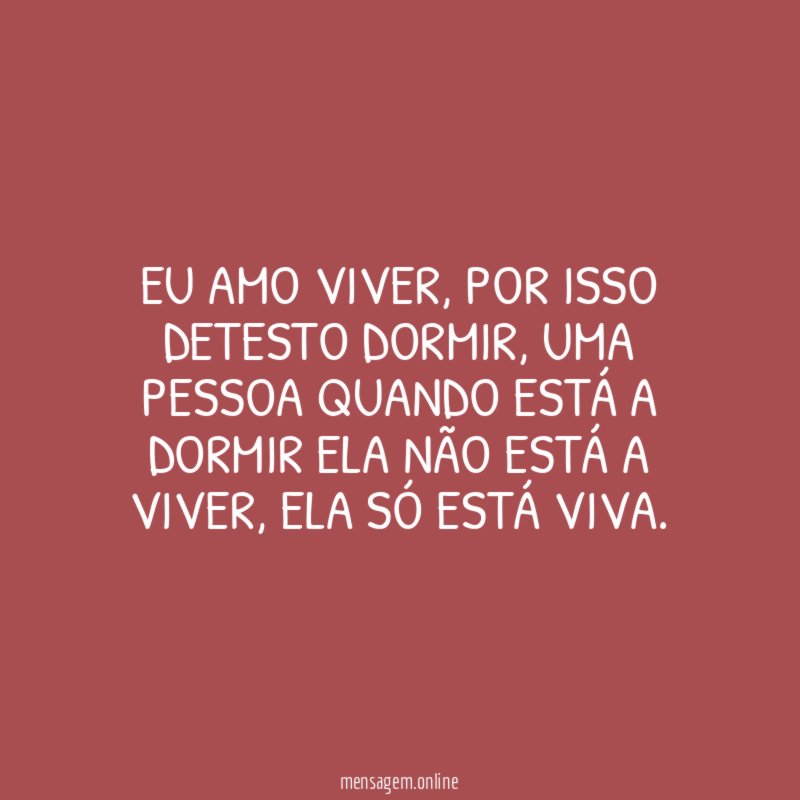 Eu amo viver
