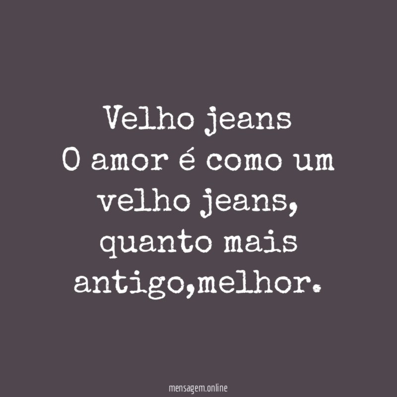 Velho jeans