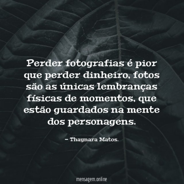 Perder fotografias é pior que perder dinheiro