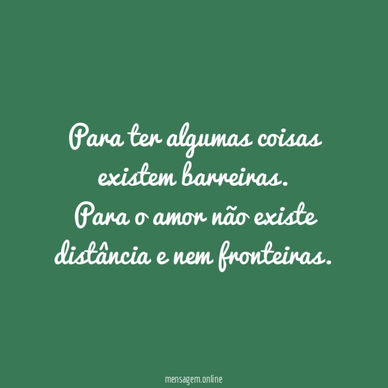 Para ter algumas coisas existem barreiras