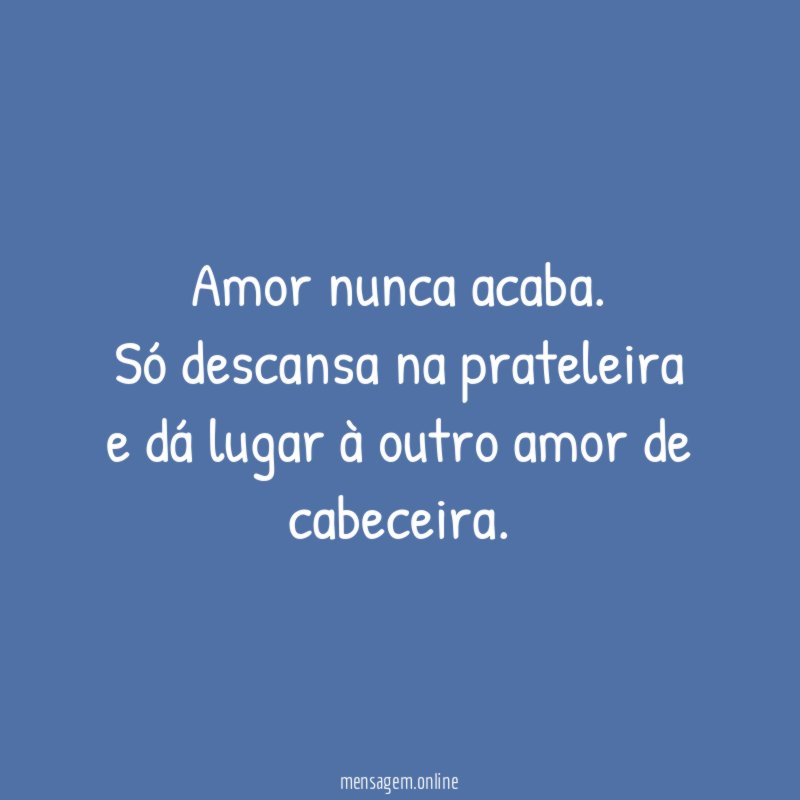 Amor nunca acaba