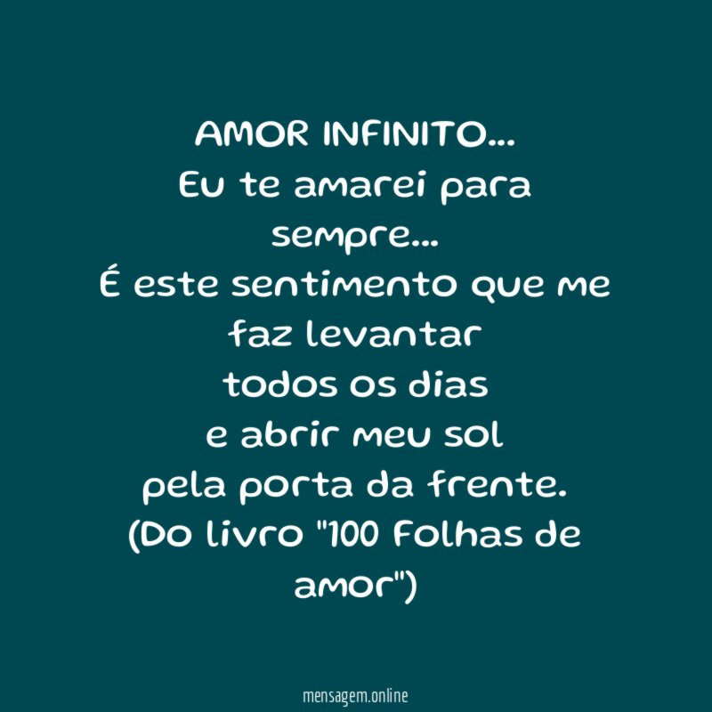 AMOR INFINITO…