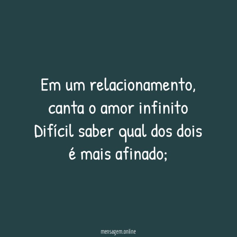 Em um relacionamento