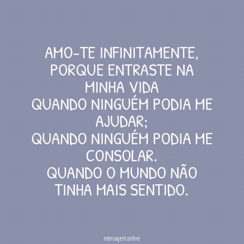 Amo-te infinitamente