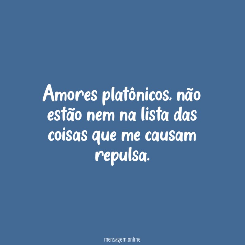 Amores platônicos