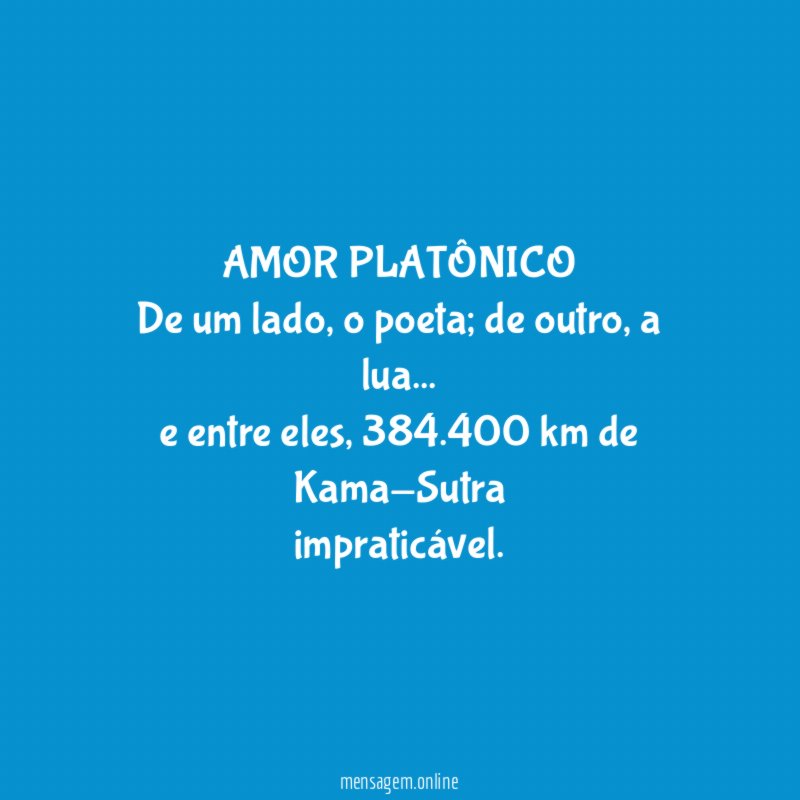 AMOR PLATÔNICO