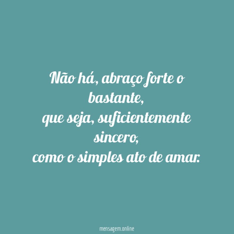 Não há