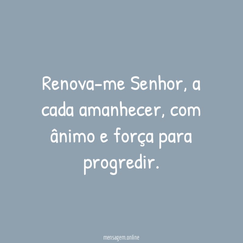 Renova-me Senhor