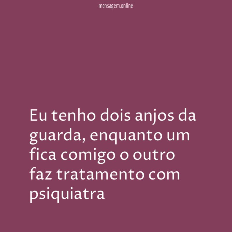Eu tenho dois anjos da guarda