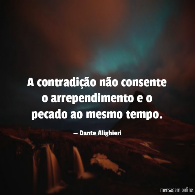 A contradição não consente o arrependimento
