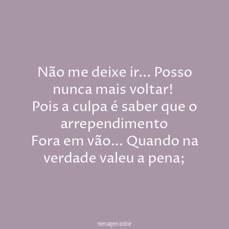 Não me deixe ir